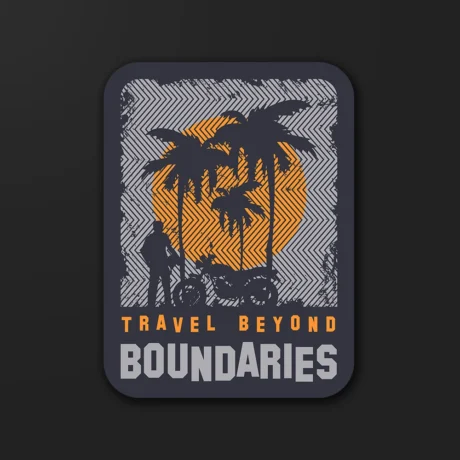 Travel beyond Boundaries | Sticker