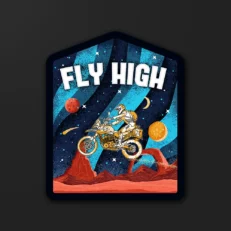 Fly High | Sticker