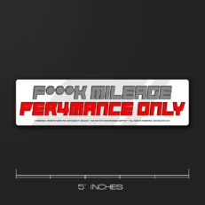 Performance Only | Car Sticker
