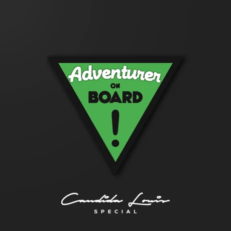 Adventurer On Board | Sticker by Candida Louis