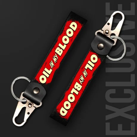 Oil in my Blood | Moto Keychain